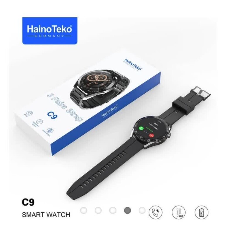 ساعت هوشمند هاینوتکو  اورجینال با کیفیت مدل C9 دارای 3 بند