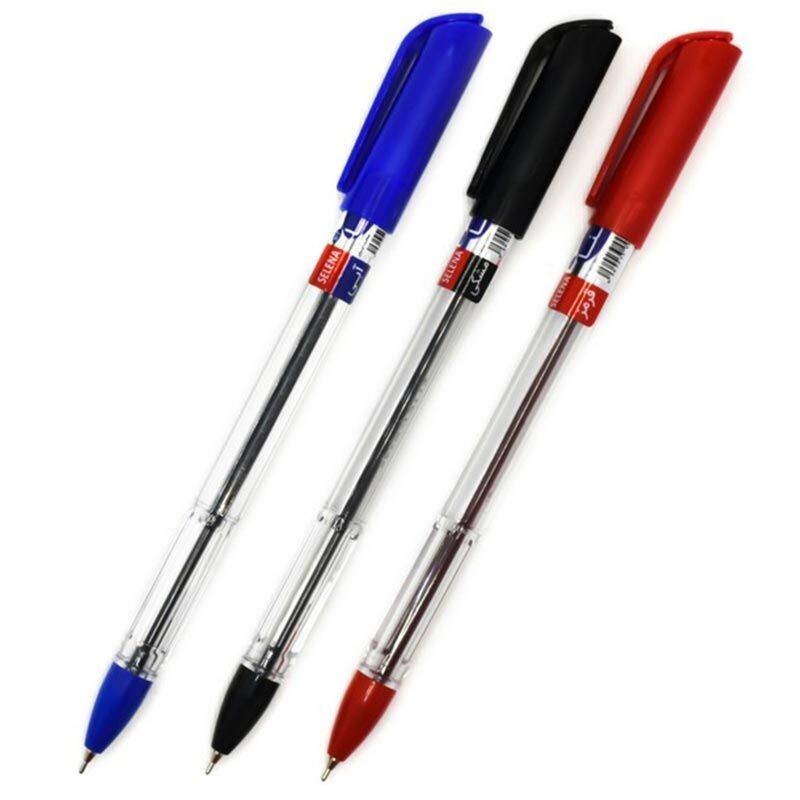 خودکار سلنا درسه رنگ آبی،قرمز،سیاه