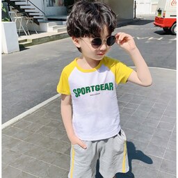  تی شرت وارداتی بچگانه-پسرانه نخی از 4 تا 10 سال طرحدار پشت و رو کد 11X712 