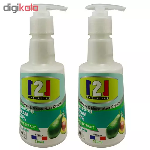 کرم مرطوب کننده 121 مدل AVOCADO حجم 330 میلی لیتر مجموعه 2 عددی