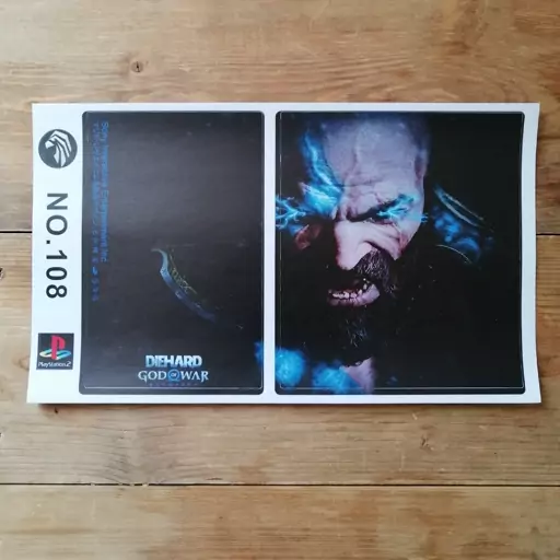 برچسب کنسول بازی پلی استیشن2 ps2 گادآووار 108 god of war