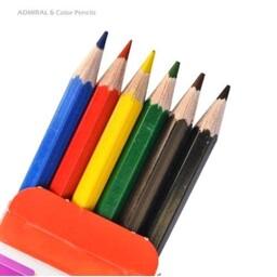 مداد رنگی 6 رنگ ادمیرال 