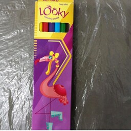 مداد رنگی  6 رنگ لوکی اعلا 
