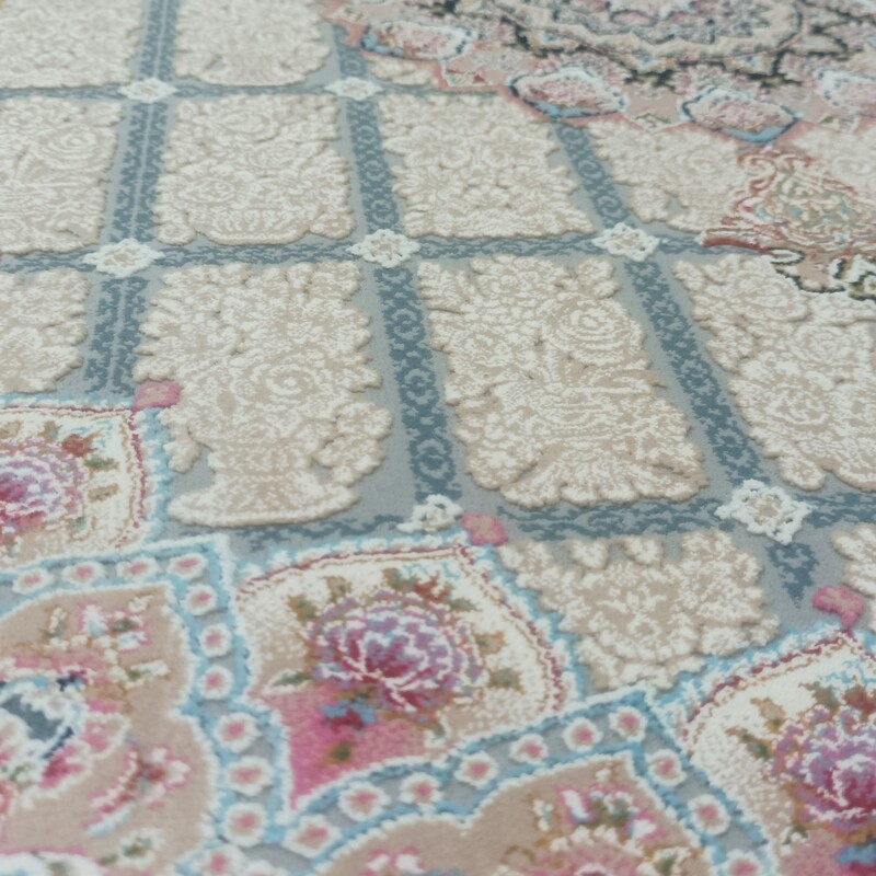 پادری فرش 1200شانه نقش برجسته بادامی رنگ کد519