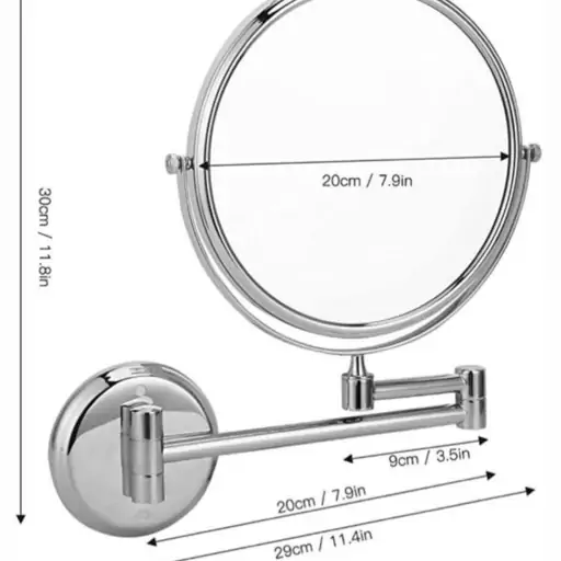 آینه اصلاح بازویی کروم