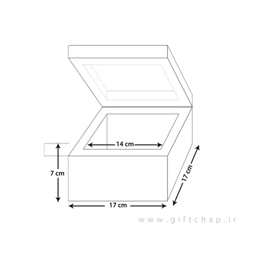 جعبه چوبی فرش 17 در 17 (ترکمن)