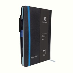 دفتر یادداشت پدیده نقش مدل رنگی  به همراه خودکار -  آبی