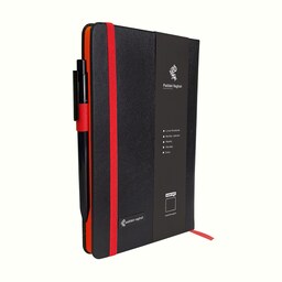 دفتر یادداشت پدیده نقش مدل رنگی  به همراه خودکار - قرمز