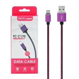 کابل تبدیل USB به USB-C تسکو مدل TCC 170 طول 1 متر