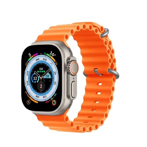 ساعت هوشمند T800 Ultra رنگ نارنجی و مشکی 