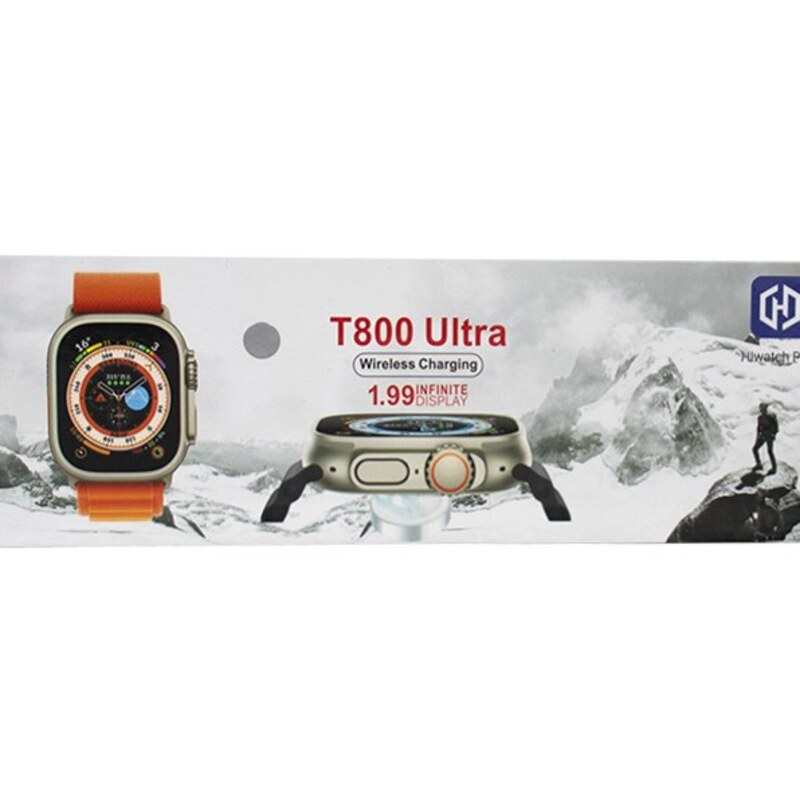 ساعت هوشمند T800 Ultra رنگ خاکستری 