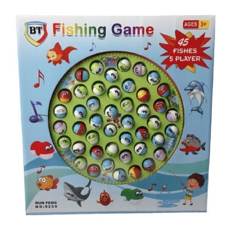 اسباب بازی مدل ماهیگیری موزیکال 45 عددی بزرگ 