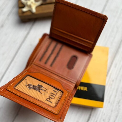 کیف چرم جیبی مردانه در 4رنگ با جعبه زیبا و جادار اندازه مناسب برای کارت و پول
