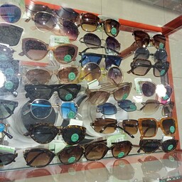 عینک آفتابی زنانه همه مدل یووی 400 دو عدد خرید ارسال رایگان هست