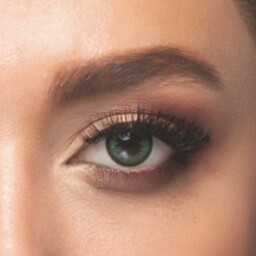 لنز چشم طبی رنگی سالانهrainbowمدلgreen2(tone206)رنگ سبز دورمشکی