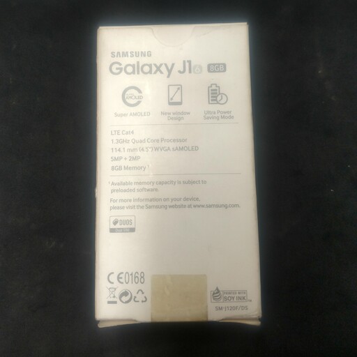 جعبه خالی سفید رنگ ، طرح گوشی Samsung Galaxy j1 6 ، مناسب برای بسته بندی و هدیه