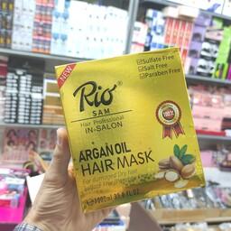 ماسک مو آرگان ریو  مخصوص موهای خشک و آسیب دیده بدون سولفات و نمک و پارابن-
