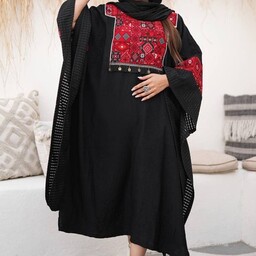 مانتو بلند پوشیده زنانه عبایی سنتی جنوبی بلوچی 