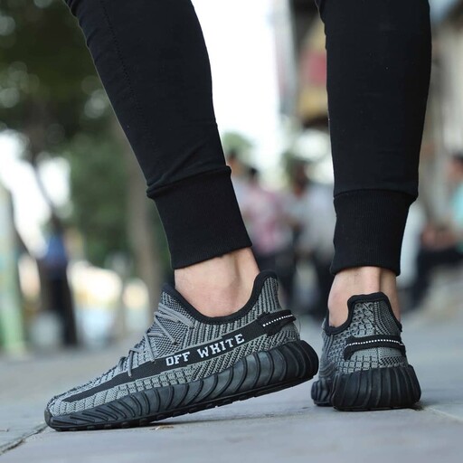کتونی آدیداس یزی اسپلی 350 ذغالی اسپرت مردانه Adidas Yeezy Splay کفش ادیداس 