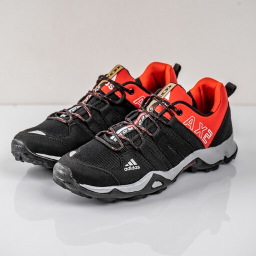 کتونی آدیداس ax2 مشکی قرمز irunner رانینگ ای ایکس دو مردانه و بزرگپا اسپرت کفش Adidas 