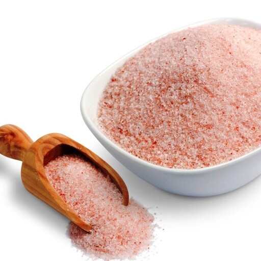 پودر نمک صورتی (نمک معدنی) دانه ریز هیمالیا  500 گرمی مخصوص نمکدان دارای مواد معدنی بسیار و مفید