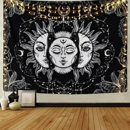 پوستر پارچه ای ماه و خورشید سایز  30 در 40 سانتی متر