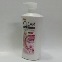 شامپو کلیر پمپی ضد شوره Clear Anti Dandruff Scalp Care Shampoo Sakura fresh حجم 650 میلی لیتر