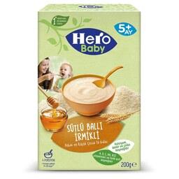 سرلاک شیر، گندم و عسل هرو بیبی  200 گرم hero baby sutlu balli irmikli