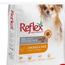 غذا خشک رفلکس سگ بالغ نژاد کوچک  باطعم مرغ وبرنج 600 گرمی (پس کرایه ،هزینه ارسال بامشتری )