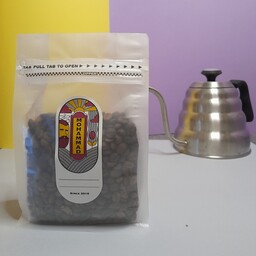 دانه قهوه محمد، مناسب برای اسپرسو، کِرِما ی زیاد، سوپر کافئین، بسته 250 گرمی