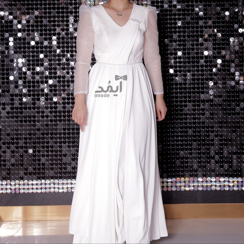لباس عقد محضری ایرانی مدل نوال لباس فرمالیته عروس و پیراهن نامزدی