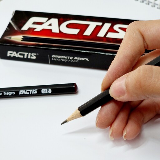 مداد مشکی HB فکتیس  بسته 12 عددی Factis