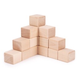 بازی آموزشی مکعب های چوبی تکتا مجموعه 16 عددی
