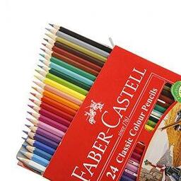 مداد رنگی 24 رنگ کلاسیک فابرکاستل جعبه مقوایی