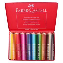 مداد رنگی 36 رنگ فابرکاستل جعبه فلزی