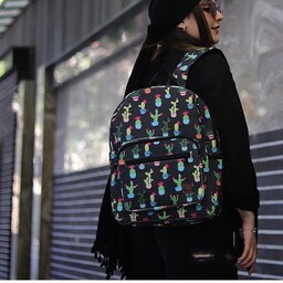 کوله پشتی مدرسه ای مخمل کبریتی طرحدار  در طرح های فانتزی و سنتی و گلگلی 