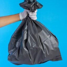 کیسه زباله مشکی بدون دسته درجه 1 سایز 55 در 70 بسته بندی 25 کیلوگرمی
