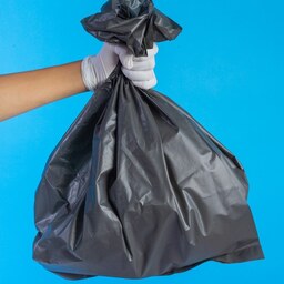کیسه زباله مشکی بدون دسته درجه 1 سایز 60 در 80 بسته بندی 25 کیلوگرمی
