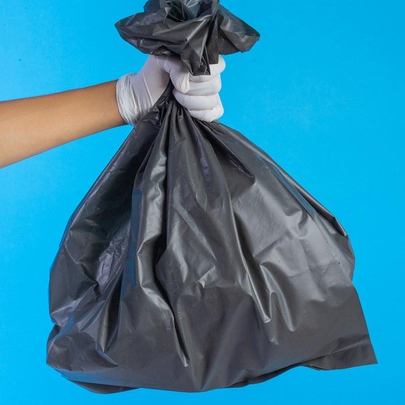 کیسه زباله مشکی بدون دسته درجه 1 سایز 70 در 90 بسته بندی 25 کیلوگرمی