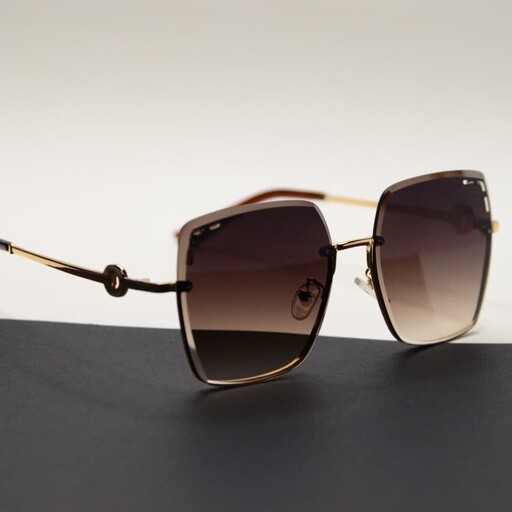 عینک آفتابی زنانه مربعی پلاریزه قهوه ای برند گوچی Gucci