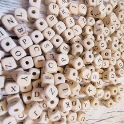 مهره چوبی حروف سایز ده میل حروف مورد نظر در قسمت گفتگو بگید و موجودی بگیرید قیمت برای یک عدد