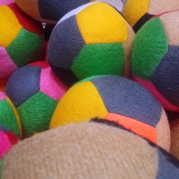 مجموعه 10 عددی توپ عروسکی کوچک پلیشی  رنگارنگ توپ استخری 
