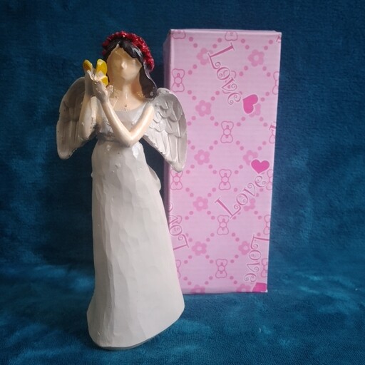 مجسمه فرشته با جنس پلی استر خارجی قابل شستشو مناسب هدیه-دکوری تزئینی
