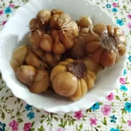 ترشی سیر پارساله سرکه انجیر خانگی