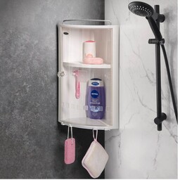 استند و کابینت کنجی حمام اکرولیک لیمون( رنگ  طوسی ، وانیلی، کرپ، سفید)