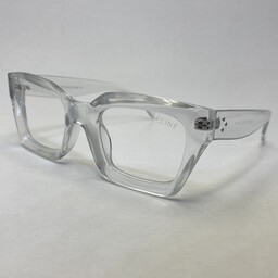 فریم عینک طبی شفاف بی رنگ سلین CELINE به همراه کاور پارچه ای و دستمال نانو رایگان 