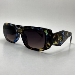عینک آفتابی پرادا PRADA ایتالیا دسته سه بعدی رنگ خاص کد 5916 همراه کاور و دستمال رایگان