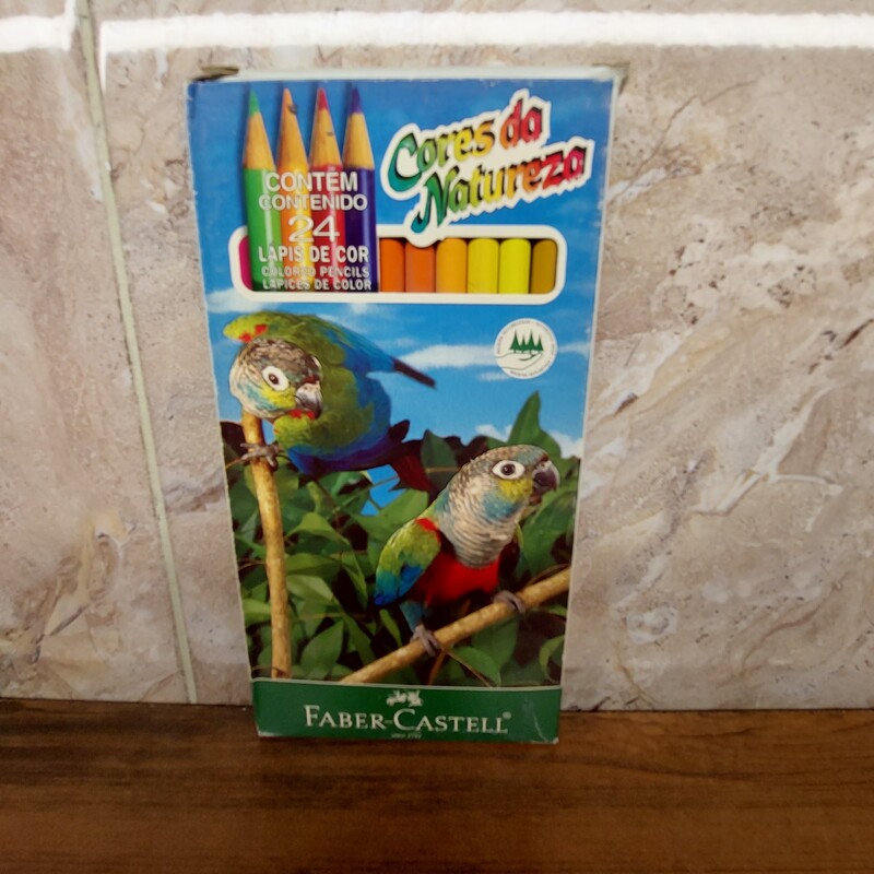 مداد رنگی 24 رنگ جعبه مقوایی فابر کاستل تولید کشور برزیل  