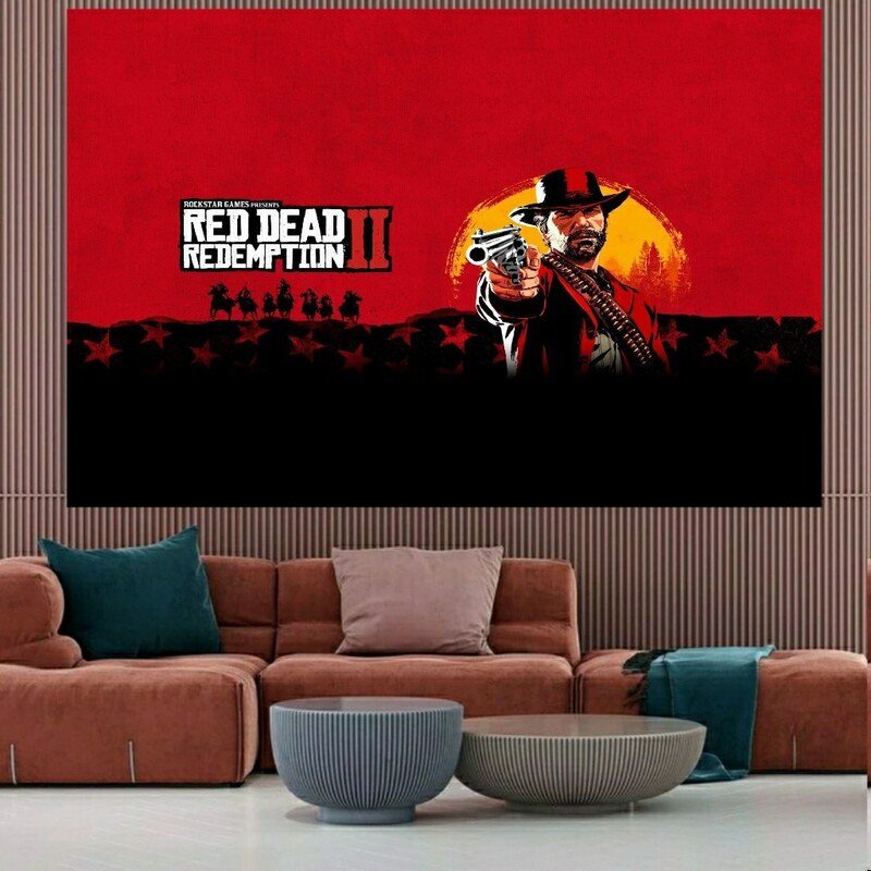 تابلو بوم  طرح Red Dead Redemption 2  کد 306