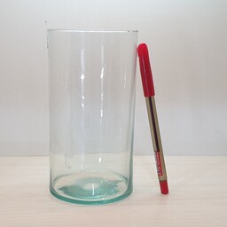 استوانه شیشه ای قطر 10 ارتفاع20درجه2(گلدان شیشه ای)(تنگ شیشه ای)(نیلوفر20)